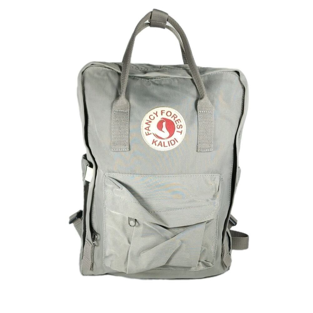 Kalidi Unisex Fanci Forest Gray Laptop Bookbag Outdoor Backpack